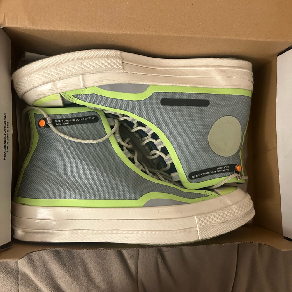 Reflective colorblock converse